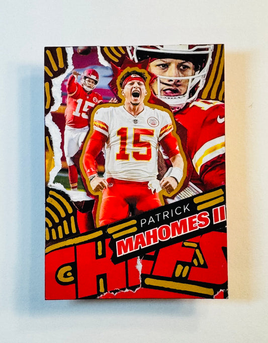 Art trading card (“Hail to the Chief” Patrick Mahomes II K.C. 1/1 NFL Kansas City Chiefs)