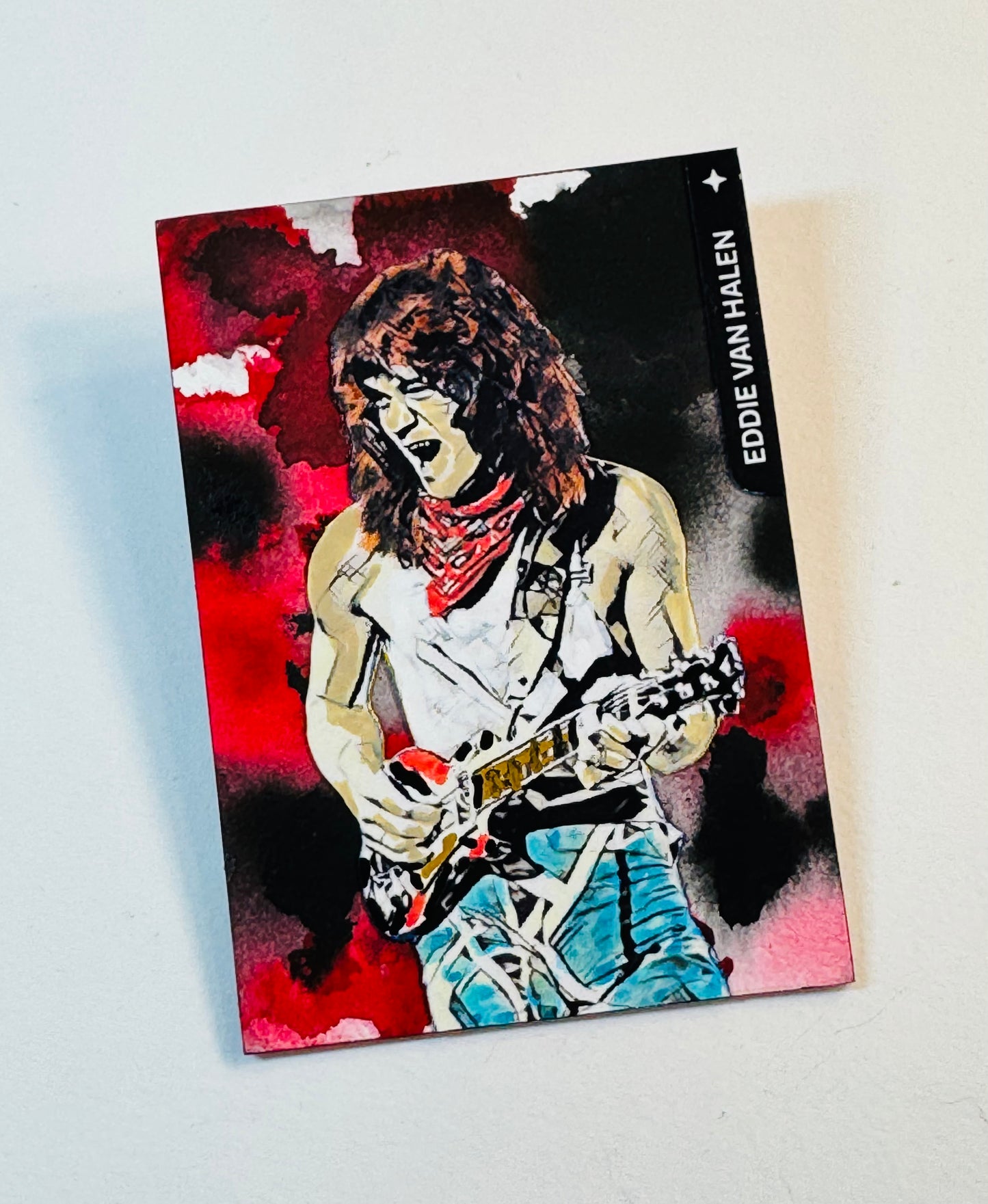 Art trading card (“5150” Eddie Van Halen 1/1 Music Rock Band Van Halen)