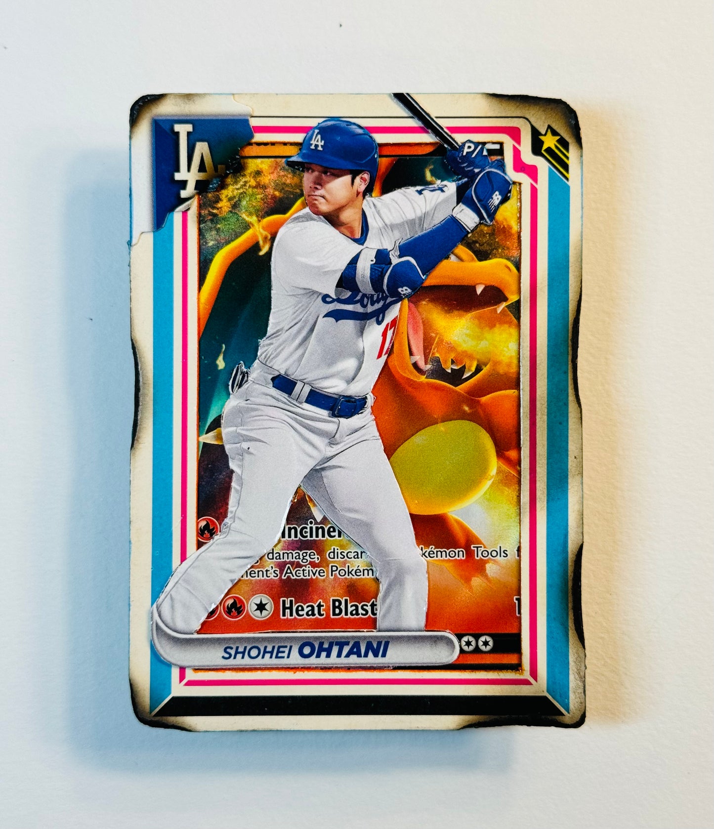 Art trading card (“Dragon Strike” Shohei Ohtani X Charizard 1/1) MLB Pokemon Los Angeles Dodgers Japan