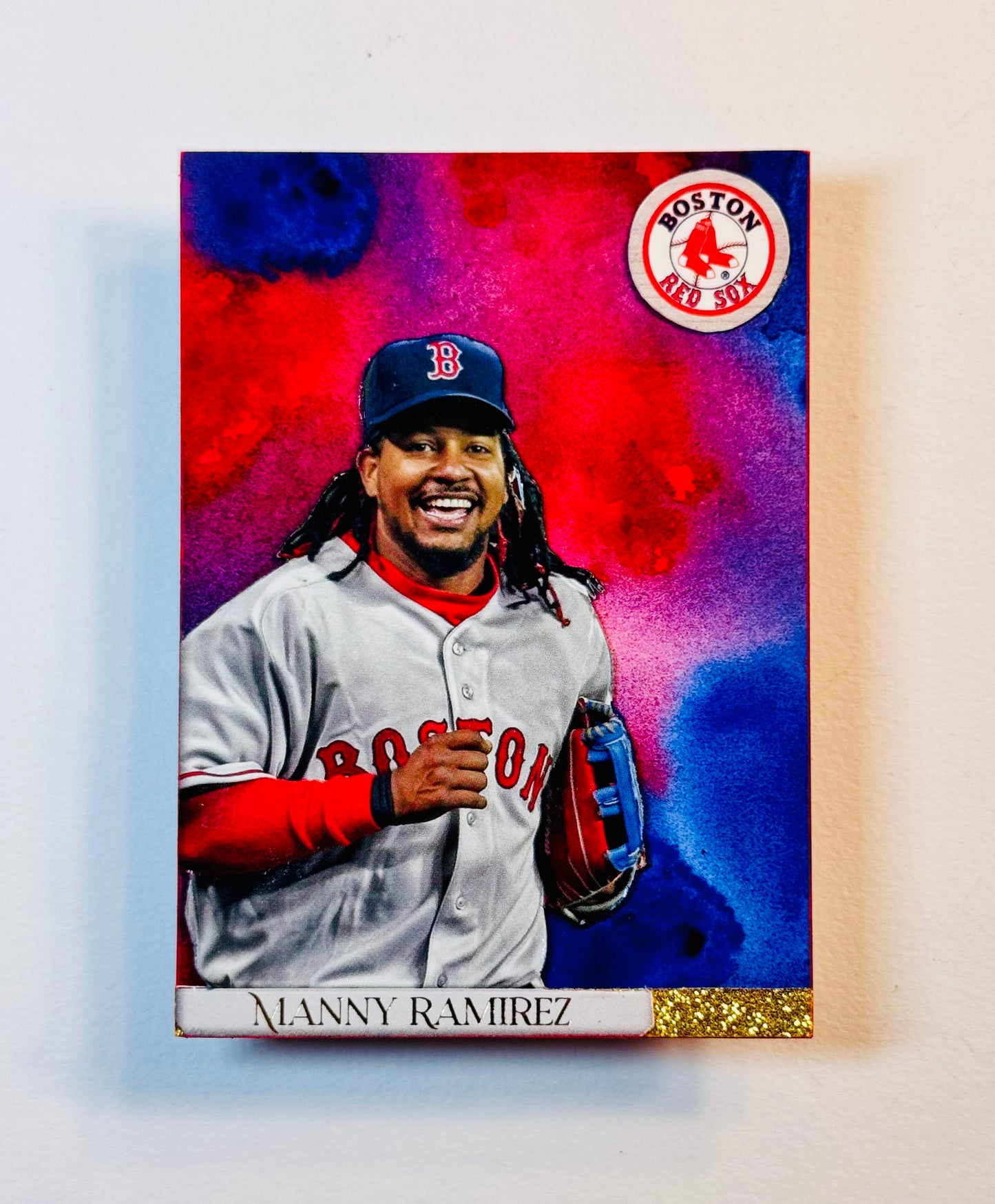 Art trading card (“Manny Being Manny” Manny Ramirez Red Sox 1/1 MLB Boston)